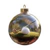 3D Animal Christmas Ball Decoration Dachshund/Tennis/Baseball/Golf Clear Plastic Xmas Ball Ornament for Winter Xmas