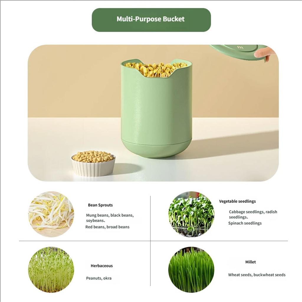 Unique Design Automatic Bean Sprout Machine Applying Pressure Thicker Whiter Tender Sprout Healthy Eating Choice