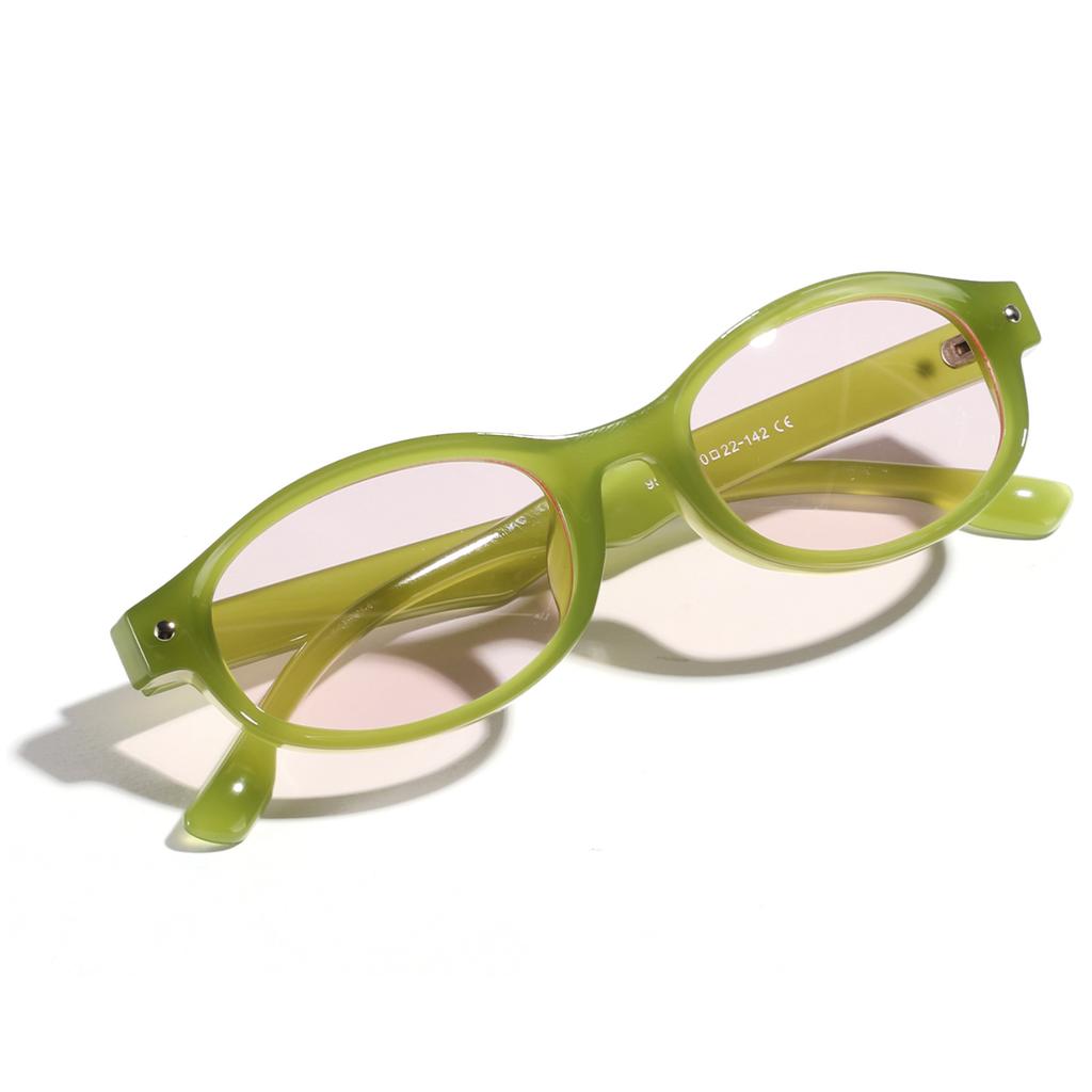 Glasses Street Shot Oval Sunglasses Men Xiaohongshu Sunglasses Women Ins95237