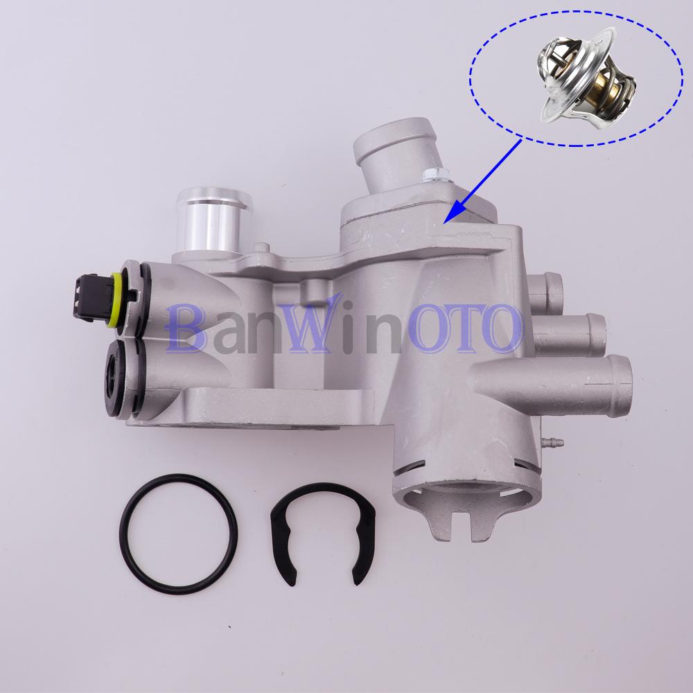 032121111BA Aluminum Thermostat Housing Engine Coolant Outlet Fit for Volkswagen Jetta Golf Seat Leon Skoda Octavia 032121111AE