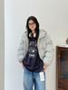 Winter Korean Style Loose Plus Size Casual Padded Cotton Hooded Jacket