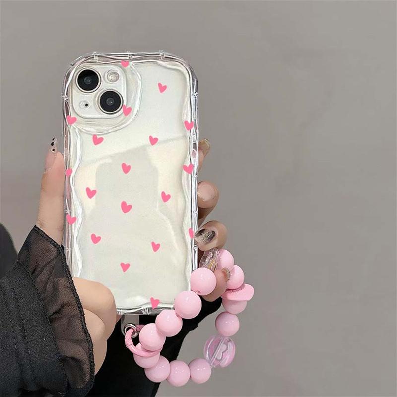 Love Heart Bracelet Case for Samsung Galaxy A55 A54 A15 A35 A24 A14 A34 A25 A53 A33 A32 A52 S24 Ultra S22 S21 Plus S20 S23 FE