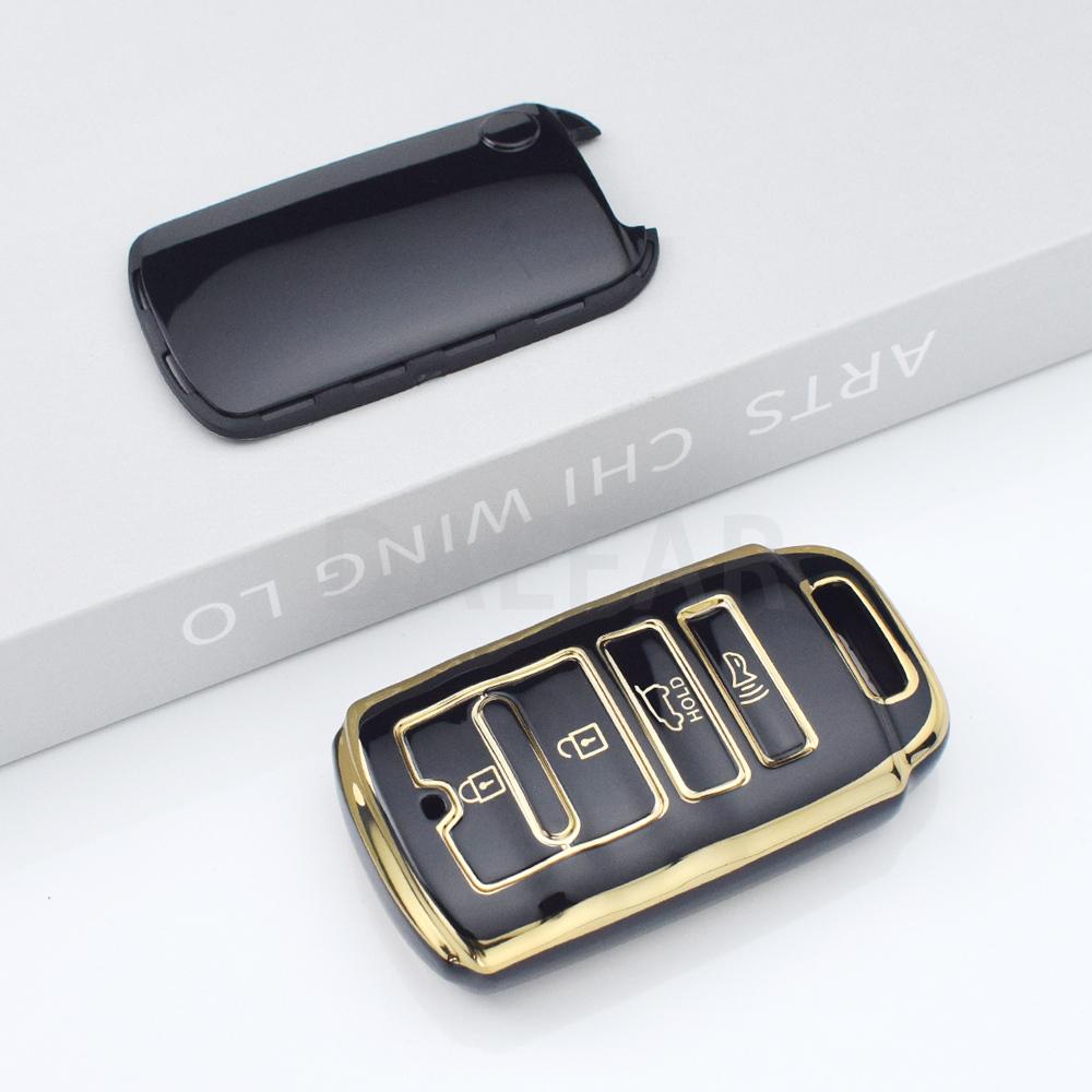 4 Buttons TPU Auto Shell Fob Cover Holder For KIA Cadenza K9 K7 K-04 Sorento K900 and New K7 Car Key Case Keychain Protector