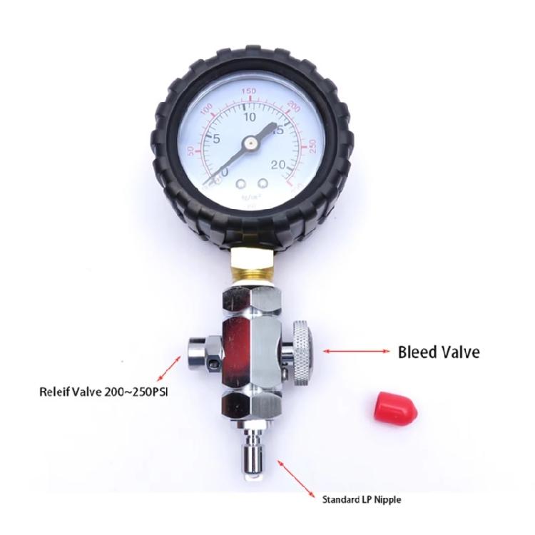 Accurate Diving Pressure Test Tool for Regulator Maintenance Scubas Diving Regulator Intermediate Pressure Checker Gauge