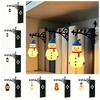 Wrought Iron Street Lamp Bookends Button Cell Battery Powered Bookmark Light  Study Room