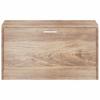 Vidaxl Schuhschrank, Farbe Eiche, 80x24x45 cm