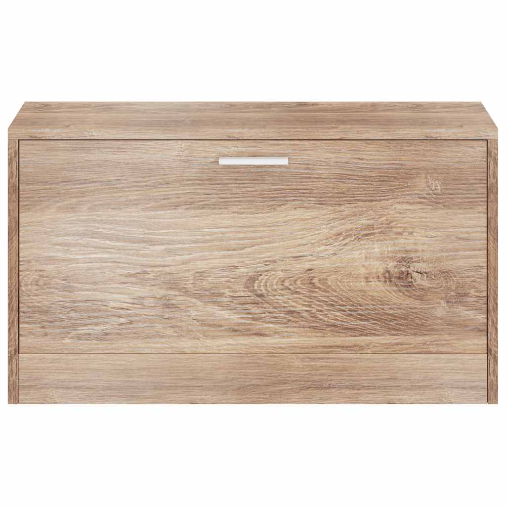 Vidaxl Schuhschrank, Farbe Eiche, 80x24x45 cm