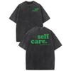 Washed Tee with “self Care.” Slogan, EST. 2009 & Mac Miller “SWIMMING” Detail