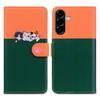 Cartoon Pet Series for Samsung Galaxy A36 5G Wallet Phone Case Splicing Leather Flip Cover