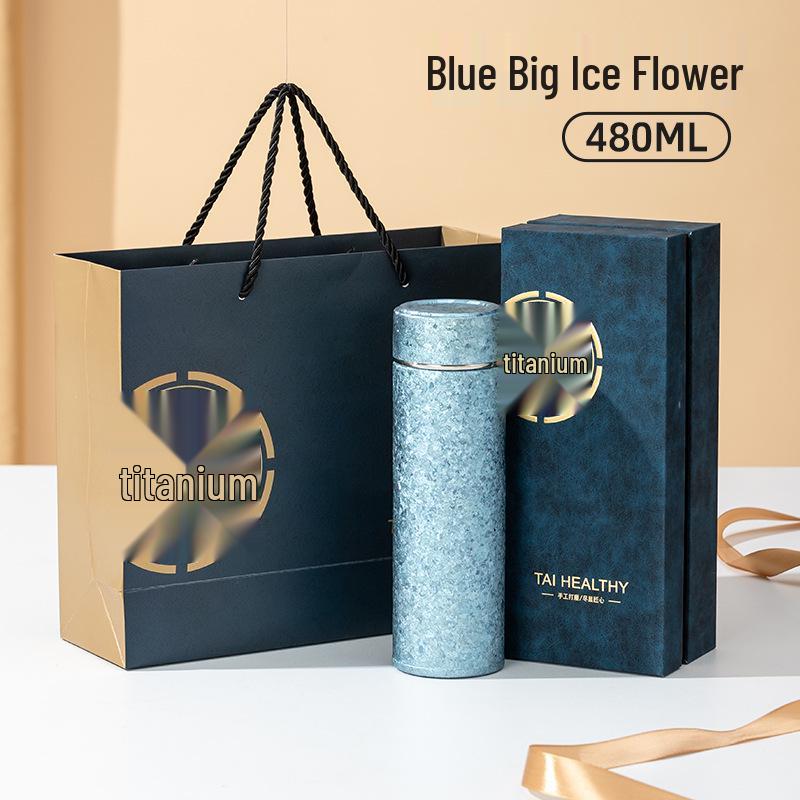 Premium Double-Layer Titanium Tea Cup with Separation Steeping and Insulation