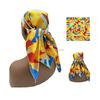 Customized Stylish Long Scarves Square Polyester Silk Satin Designer Head Scarf for Women