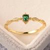 925 Sterling Silber Mode Vintage Marquise Grüner Zirkon Ringe für Damen Jubiläum Party Ring Luxus Qualität Feiner Schmuck