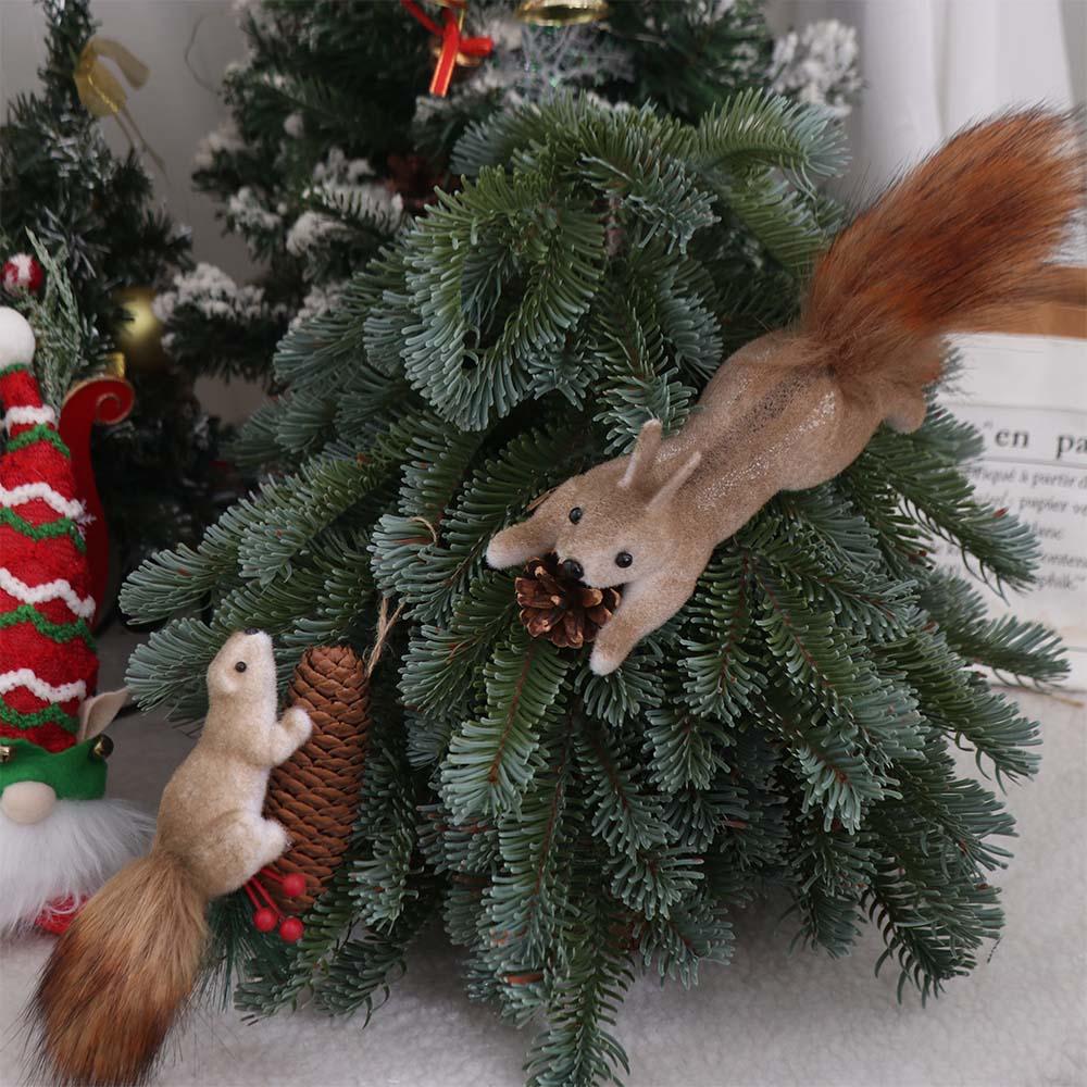 

Foam Xmas Tree Hanging Ornaments DIY Simulated Squirrel Pendant Party Favors Style1
