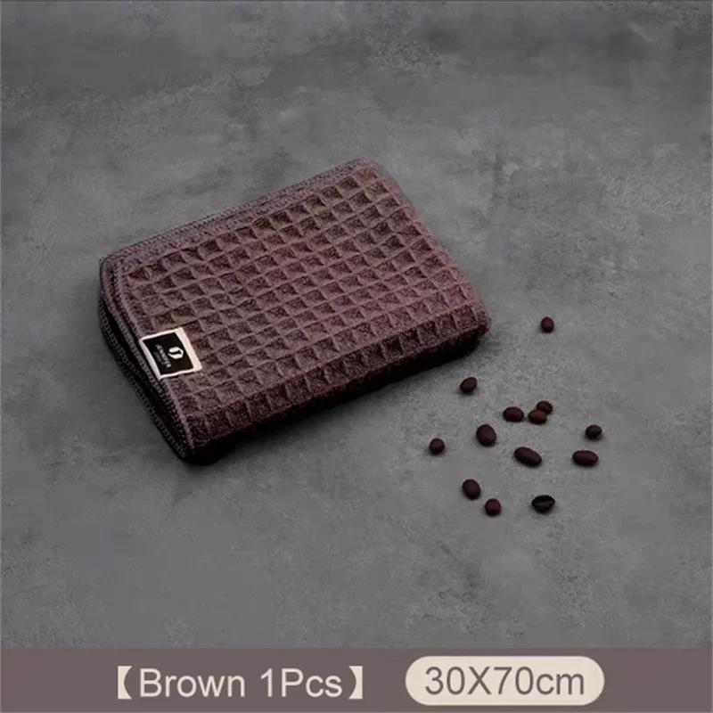 Waffle Towel Coffee Machine Cleaning Towel Kitchen Home Multifunction Super Absorbent Microfiber Towels Coffee Machine Supplies