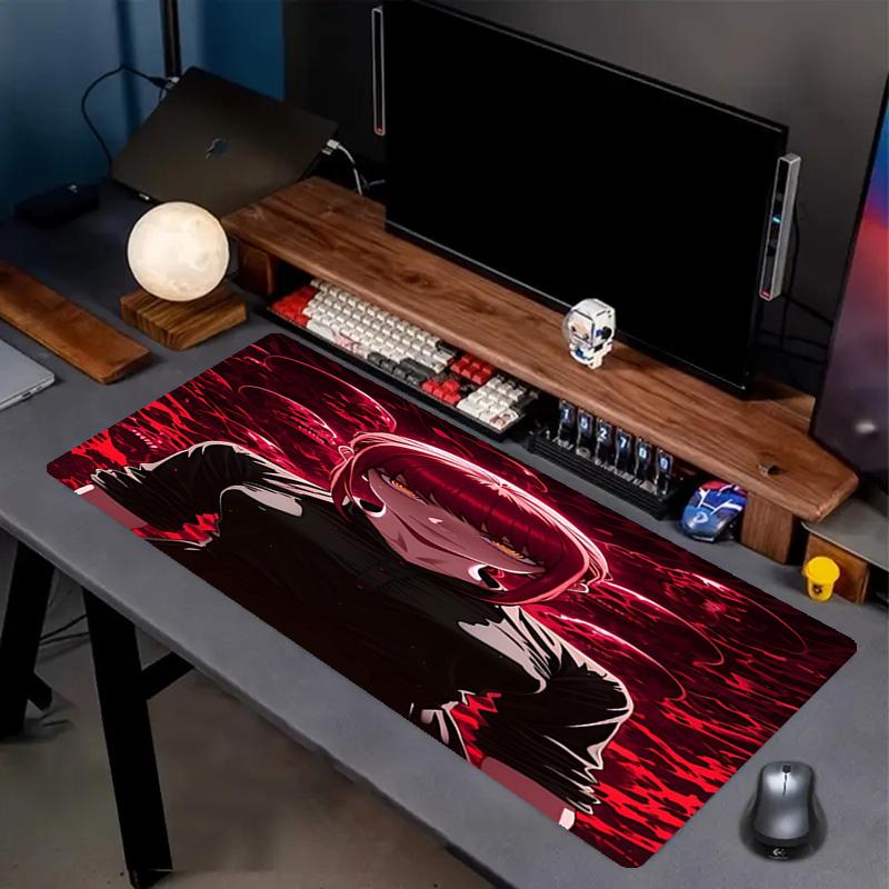 Makima Chainsaw Man Druck Mauspads, Rutschfeste Desktop-Tastaturmatte, für PC Laptop Gaming Arbeiten Tägliche Nutzung, Cooles Festival Überraschungsgeschenk