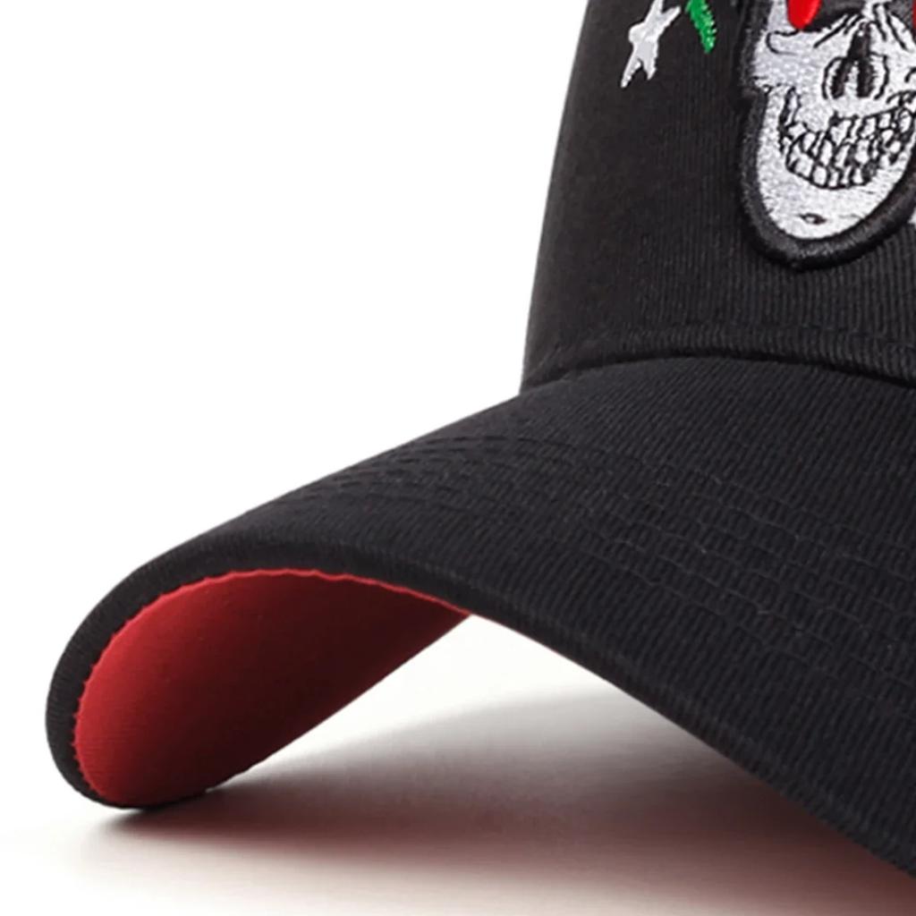 Baseball Stitching Embroidered Skull Neutral Gender Women Men For Caps Spring And Autumn Outdoor Adjustable Casual Hats Sunscreen Hat Sports Cap