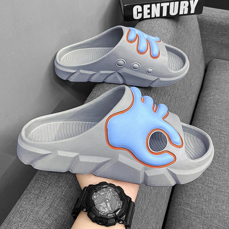 Fashion Men's and Women's Slippers New Men's Slippers Non-slip Men Flip Flops Couples Home Shoes Men Fashion Outdoor Beach Sandals
