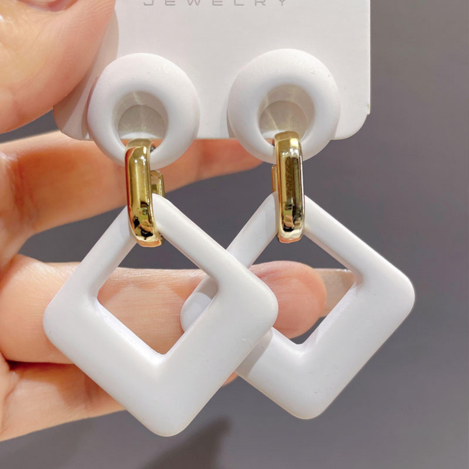 Серьги с цветными бриллиантами One Size