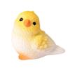 3Pcs Miniature Parrot Figurines Desktop Ornament Adorable Resin Bird Decor for Fairy Gardens & Terrariums