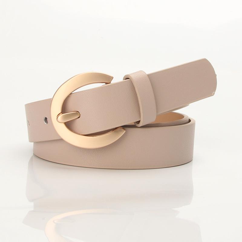 

Модный женский ремень для джинсов и свитеров абрикосовый