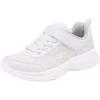 Skechers Kids Boys Comfortable Versatile Breathable Low-Top Casual Shoes Kids Sneaker White 405110L-WHT