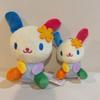 Kawaii Fluffy Usahana Bag Charm Colorful Bunny Plush Keychain Love Buckle Decoration Backpack Pendant Cute Girly Gifts