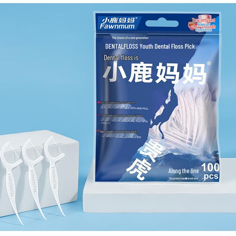 

Little Deer Mom High-Strength Floss Picks, 500 Count