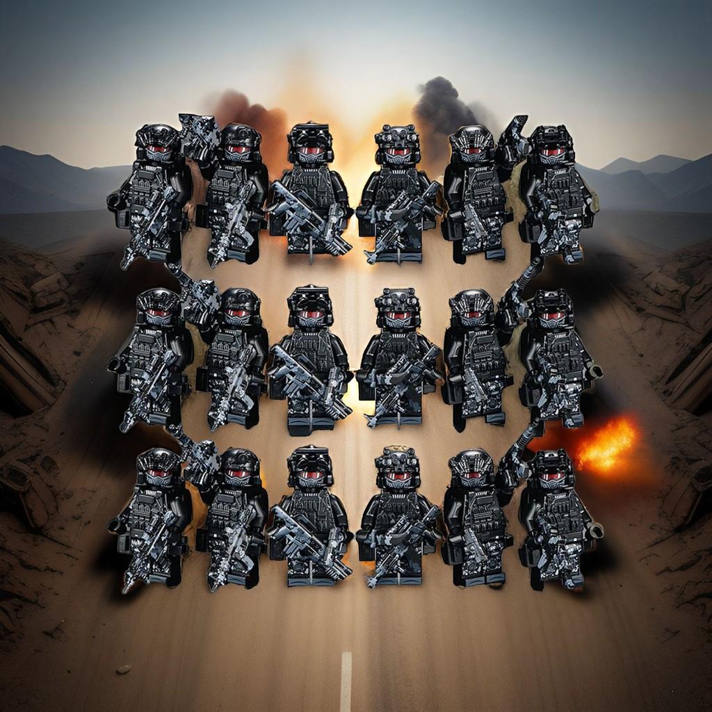 Forces Special Military Weapon Building Blocks Assembled Toys Gift Children