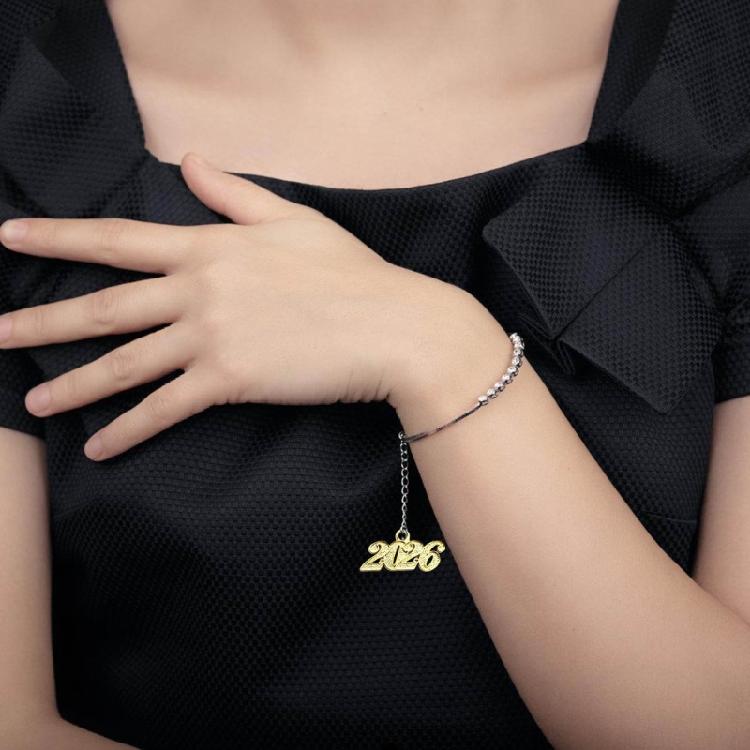 100Pieces Simple 2026 Year Number Charm Graduation Pendant For Unique Jewelry And Gift Crafting Project Decoration