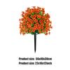 Lifelike Faux Flowers with Ground Stake Outdoor Faux Flowers Non-toxic for Daily Office Work Indoor Leisure Occasion Home
