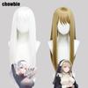 Long White Chowbie Nun Cosplay Wig For Halloween And Carnival Props