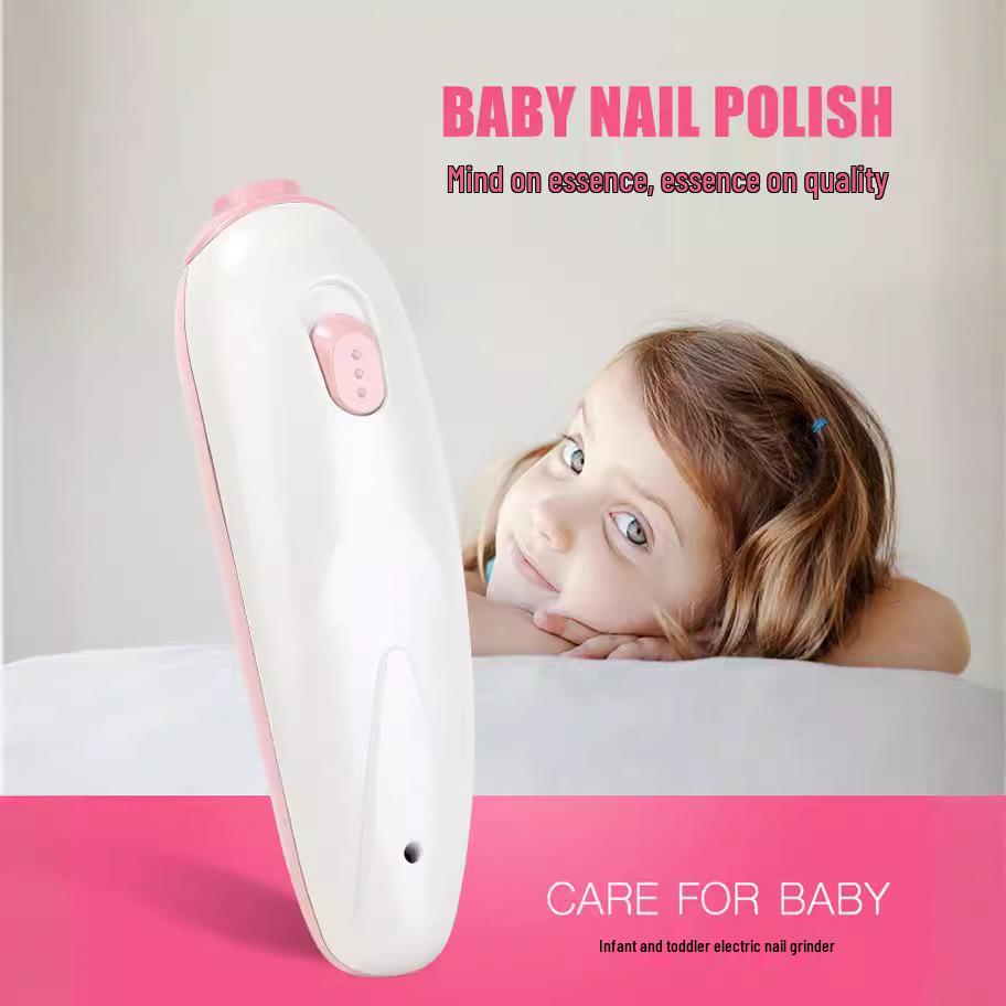 

Electric Baby Nail Grinder & Clipper – Anti-Pinch Design for Newborns Pink рожевий