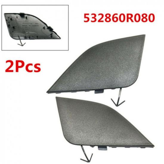 2PCS Tow Eye Cover Set For 2016-2018 Toyota RAV4 Front Textured 532850R080
