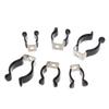 5Pcs U Clips Holder Bracket T5 - T10 Type Black Plastic Dipped Clamps Lamp Support Lampholder For Pipe Clamps