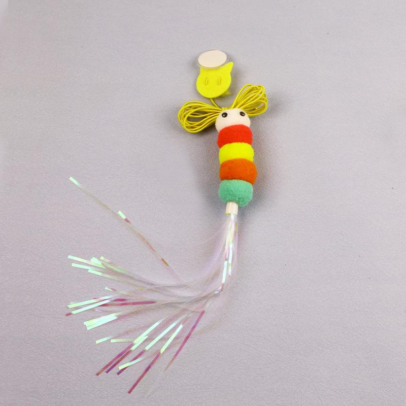 

Выдвижная кошачья дразнилка: Перьевая подвесная игрушка для двери для самостоятельной игры и снятия скуки Transparent OPP Bag Packaging