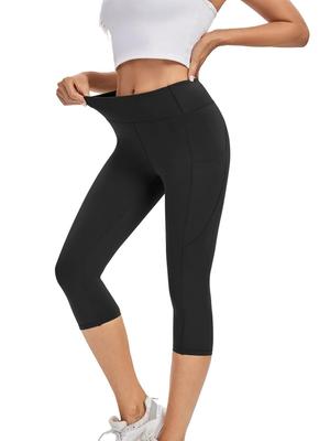 High Waisted Butt Lifting Yoga 7/8 Pants for Women - Seamless Tummy Control Workout Leggings, Breathable & Squat Proof