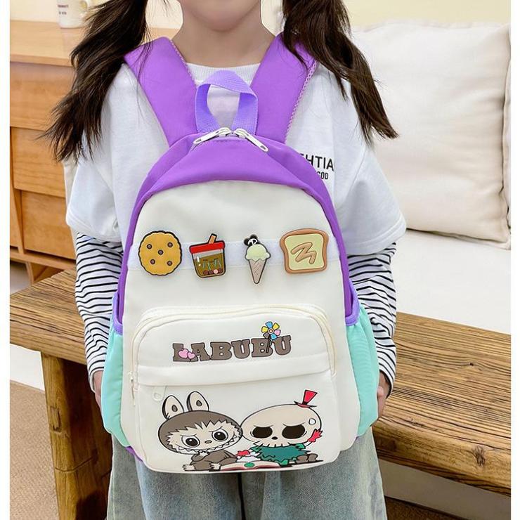 School BagsNew Labubu Children's Small  Cute Backpack Cartoon 3-10 Year Old Children's Backpack CLE