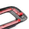 Carbon Fiber Red Steering Wheel Cover Trim Fit For Ford Mustang 2016- Interior Decoration Style Replacement Accessories