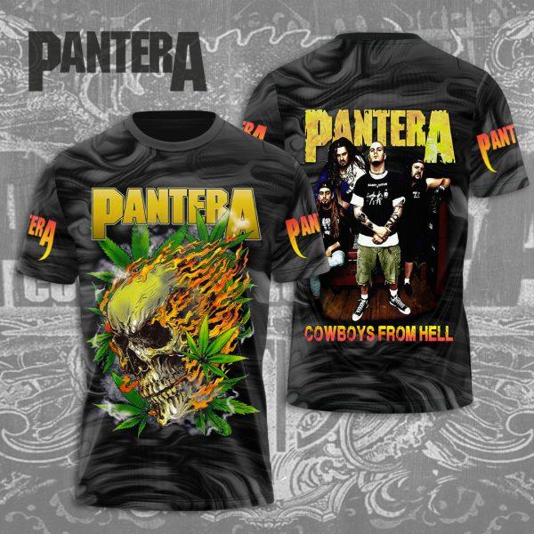 Populaire Groupe de Heavy Metal Rock Pantera Impression 3D Hommes Femmes T-shirt Col Rond Manches Courtes Hip Hop Haut Streetwear Décontracté T-shirts Adultes