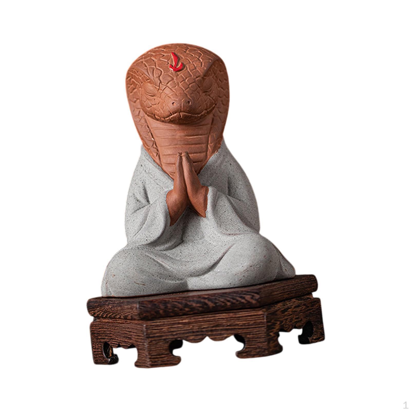 

Статуя змеи дзен, скульптура животного, центральный элемент домашнего декора, настольный декор, статуэтка фэн-шуй синий