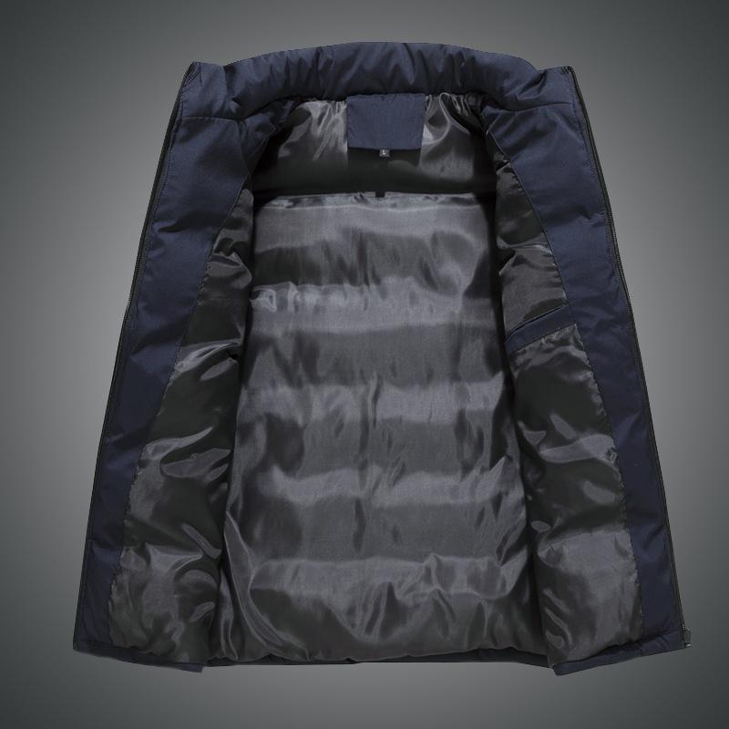 Men's Casual Loose Cotton Vest - 2021 Autumn/Winter, Stand Collar, Thick & Warm