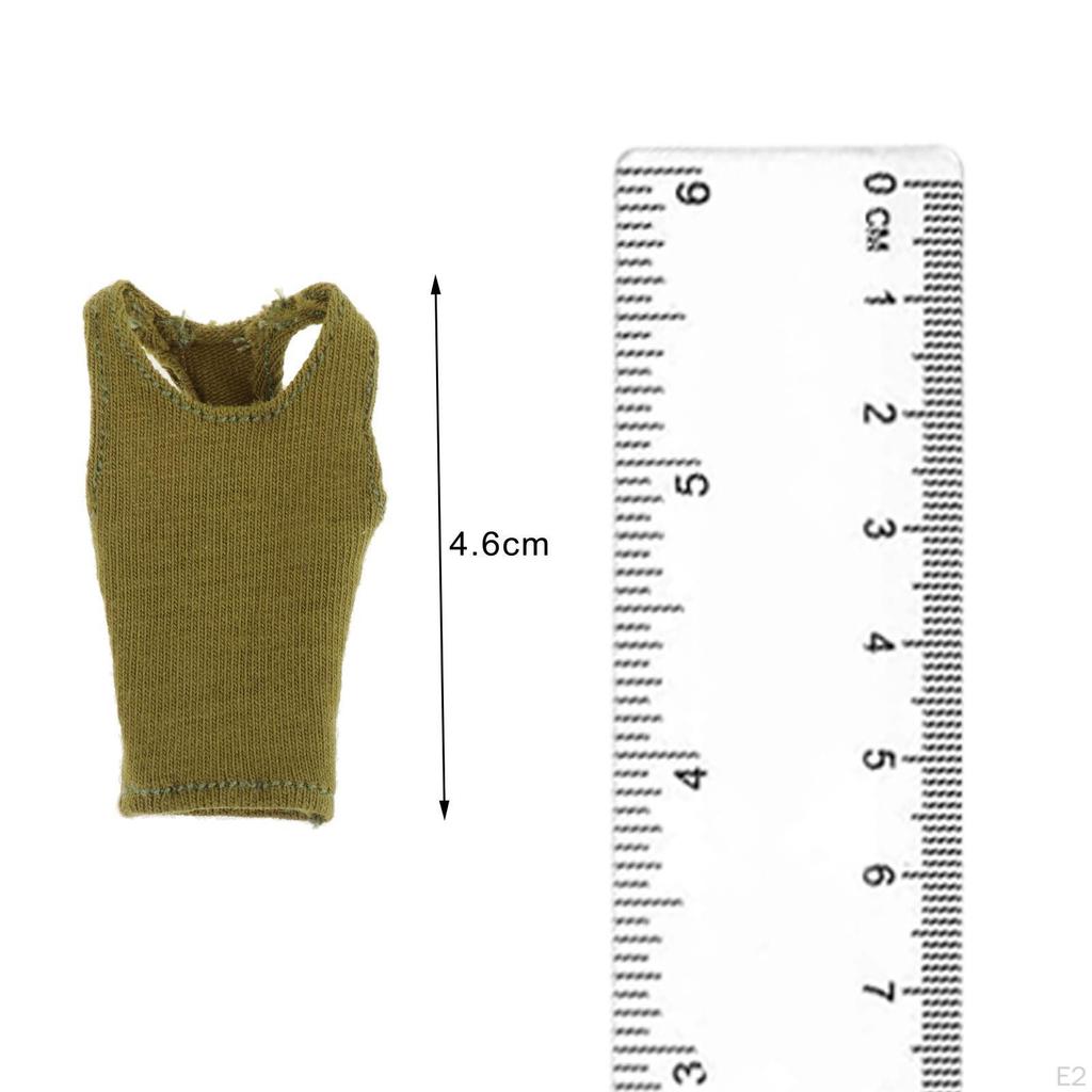 1/12 Female Vest Accessories, Handmade Doll Clothes Costume for 6 inch Action Figures,