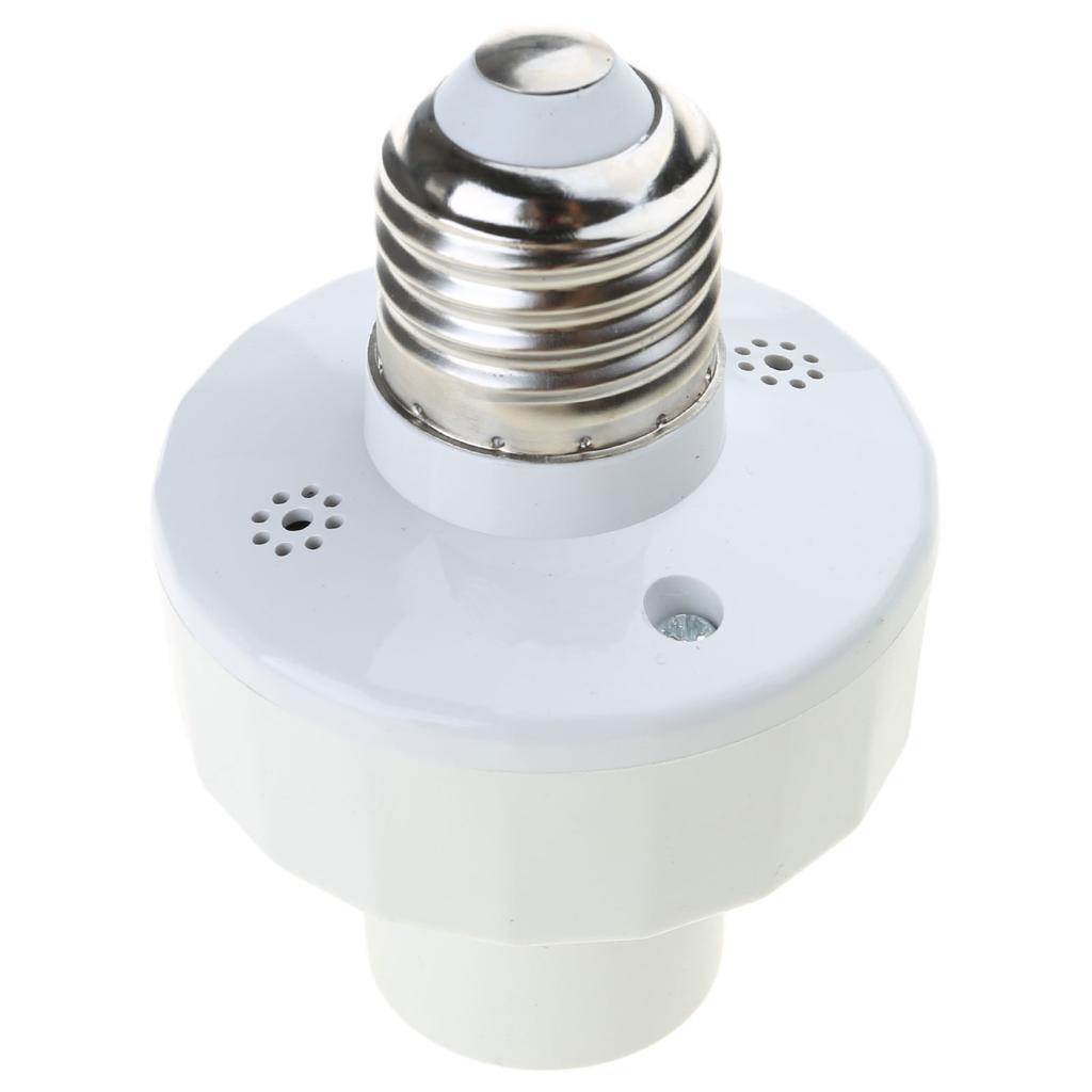 E27 Socket Motion Sensor Light Bulb Holder Motion Sensor Light Socket with Adjustable Delay for Home Garage Lighting