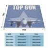 Top Gun Maverick Fighter Weapons School Blankets Soft Warm Flannel Throw Blanket Cover for Living room Picnic Travel Home Couch