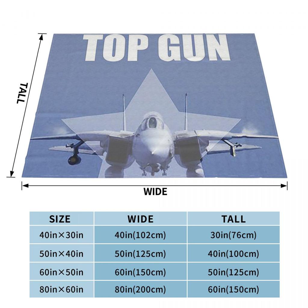 Top Gun Maverick Fighter Weapons School Blankets Soft Warm Flannel Throw Blanket Cover for Living room Picnic Travel Home Couch