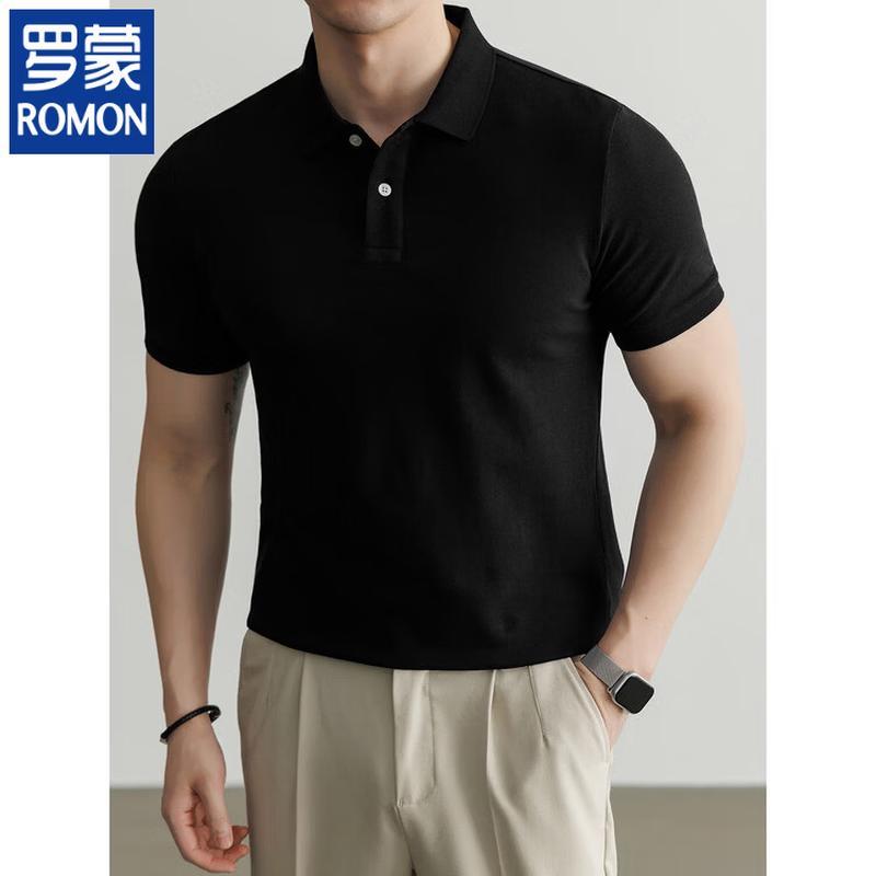 

ROMON Men s Short-Sleeve Polo Shirt L