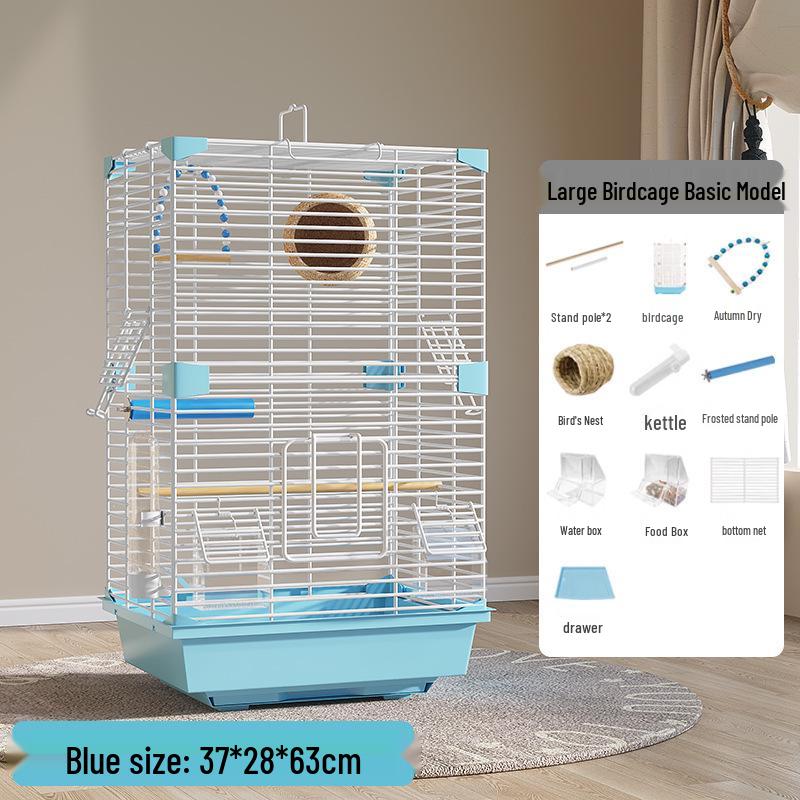 Luxury Birdcage with Breeding Box for Parrots and Budgies - Large Aviary for Cockatiels, Mynas, and More