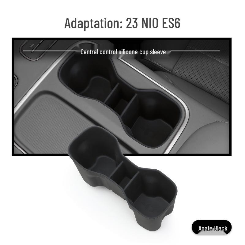 23-24 NIO ES6 Center Console Cup Holder Cover - Car Storage & Decoration Accessories