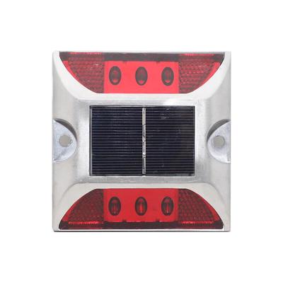 Solar Powered Cast Aluminum LED Road Stud Warning Light