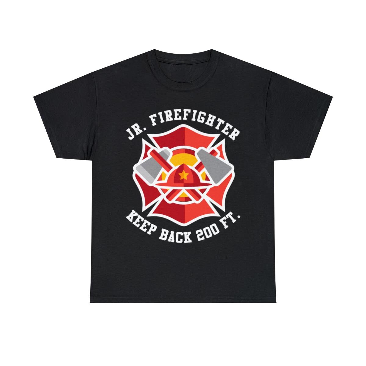 Jr Firefighter Graphic Tee Shirt, S-5XL 3XL